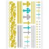 Temporary Tattoo Goud / Gold Ibiza Stijl (11x6cm)