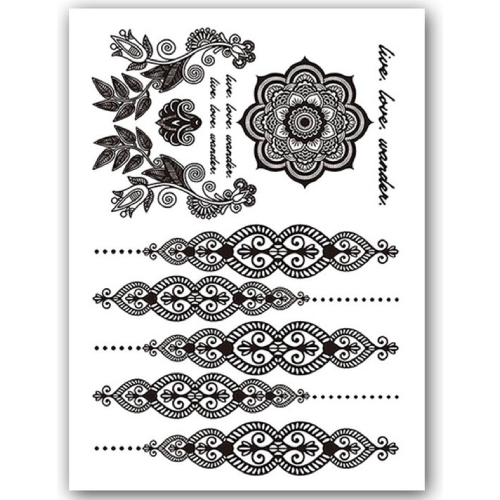 Temporary Tattoo Henna (A5 formaat)