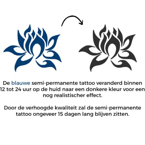 Temporary Tattoo Bloem (6x6 cm)